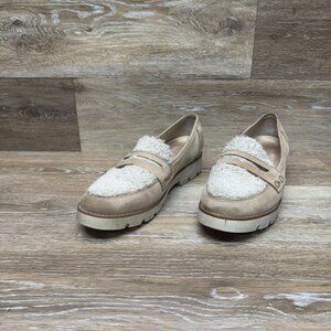 Vionic Cheryl Wheat Leather Lug Sole Loafers Women's Size 9.5